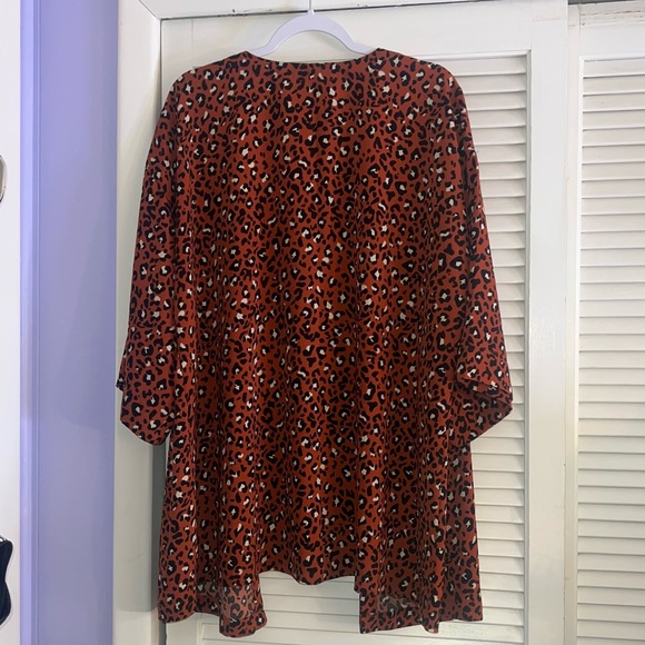 Evri leopard cardigan size 1X - Picture 3 of 5